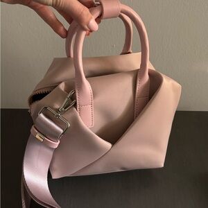 Lux and Nyx Origami Crossbody Pink Handbag Tote